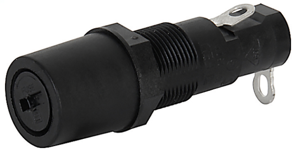 Schurter 10A Panel Mount Fuse Holder for 6.3 x 32mm Fuse, 1P, 250V ac