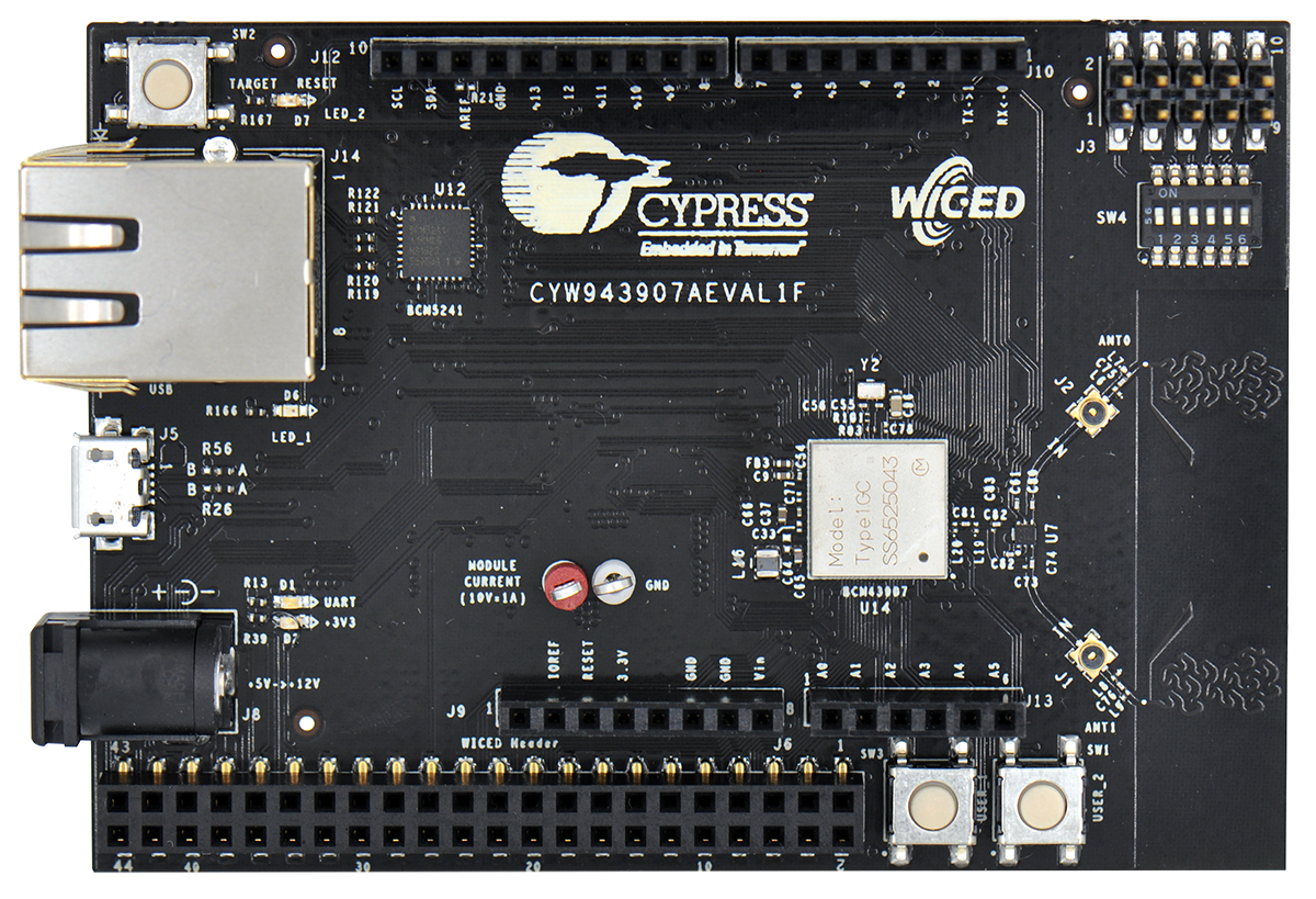 Infineon CYW43907 WiFi Development Kit CYW943907AEVAL1F