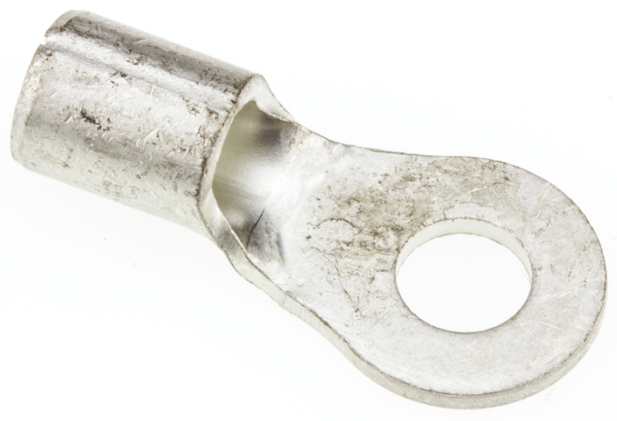 JST, R Uninsulated Ring Terminal, 4mm Stud Size, 2.6mm² to 6.6mm² Wire Size