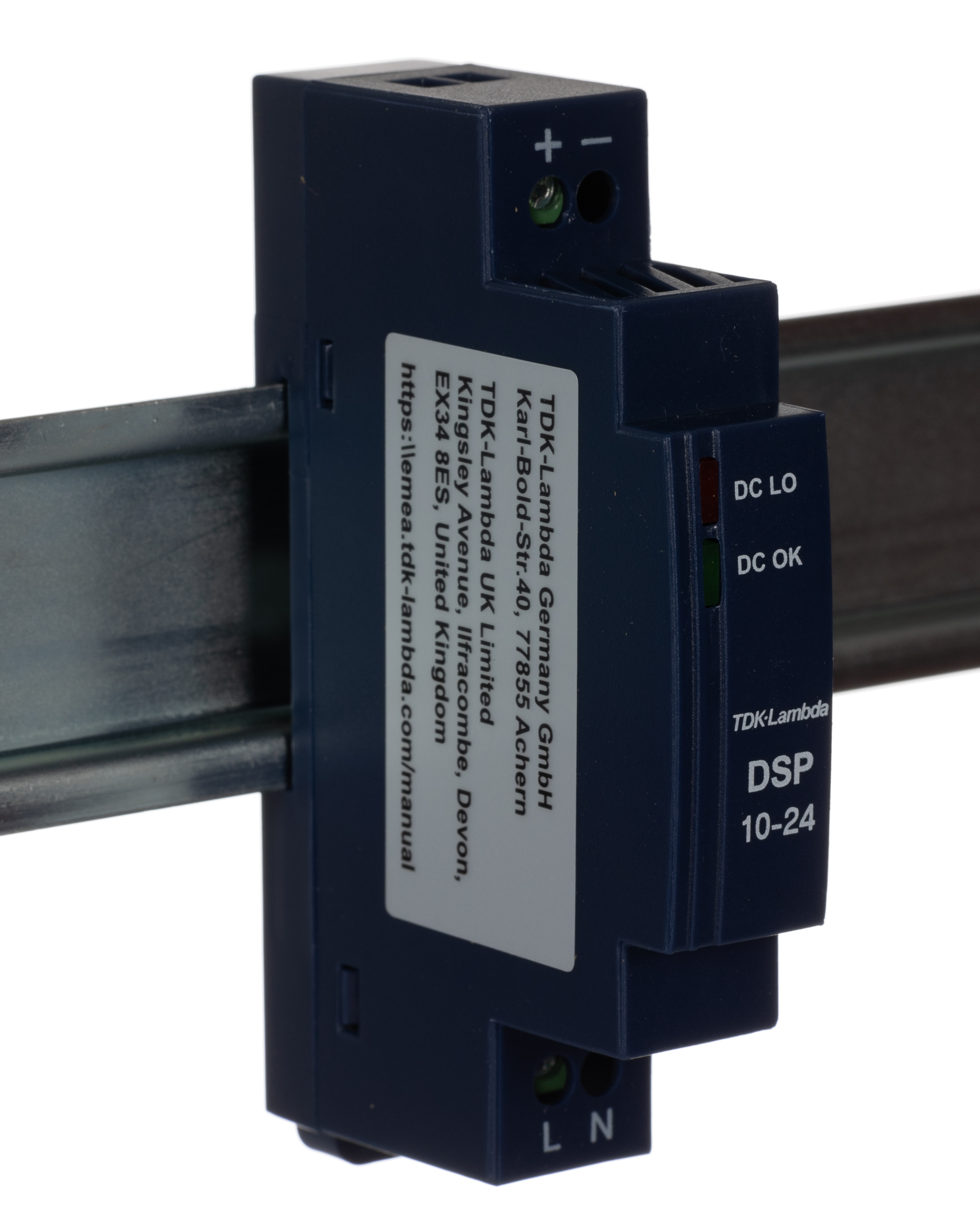 TDK-Lambda DSP Switched Mode DIN Rail Power Supply, 90 → 264 V ac / 120 →370V dc ac, dc Input, 24V dc dc