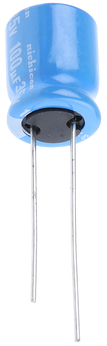 Nichicon 100μF Aluminium Electrolytic Capacitor 35V dc, Radial, Through Hole - UBT1V101MPD8