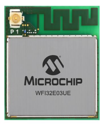 Microchip WFI32E03UE-I 3 → 3.6V WiFi Module, 802.11b/g/n I2C, SPI, UART, USB