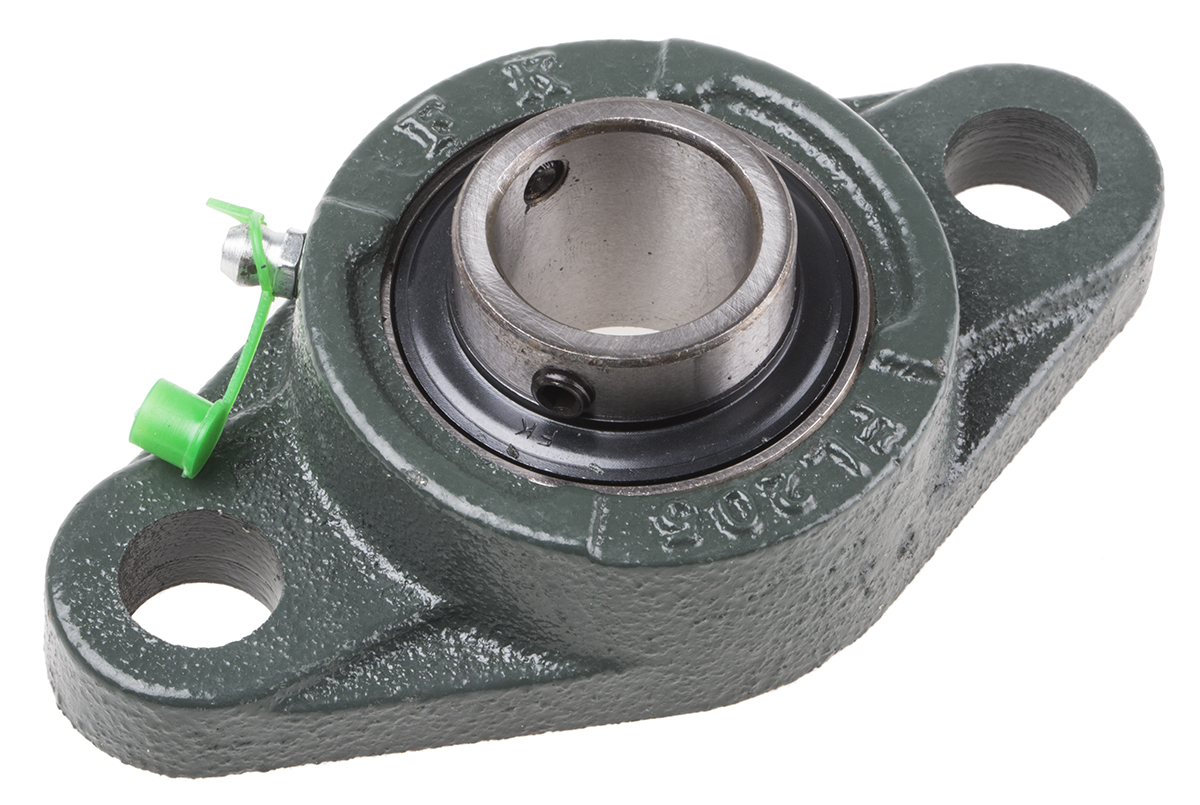 2 Hole Flange Bearing Unit 25.4mm ID