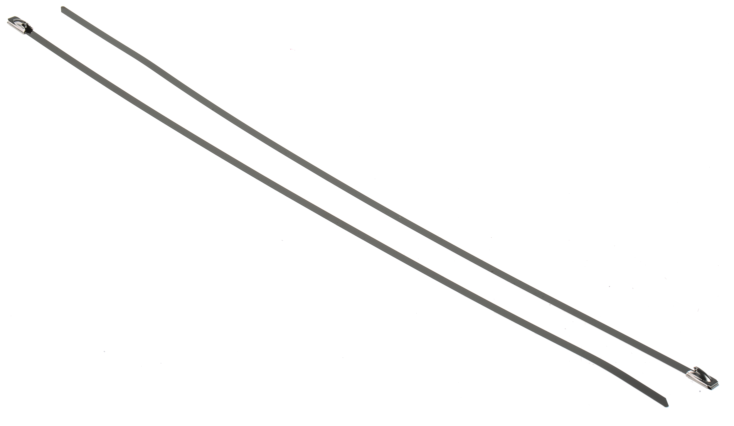 RS PRO Cable Tie, Ball Lock, 360mm x 4.6 mm 316 Stainless Steel, Pk-100