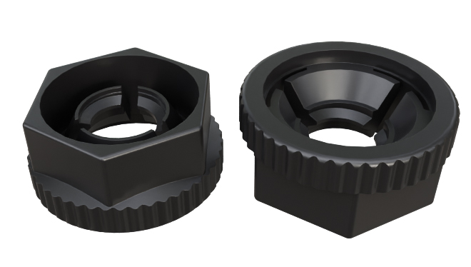 RS PRO, Plain Nylon Hex Nut, UL94-V2, M3