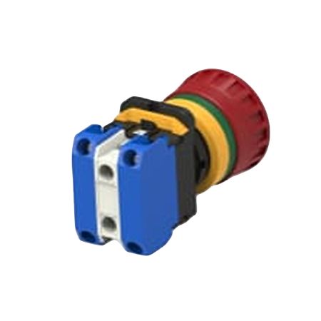 TE Connectivity PBES22 Series Illuminated Emergency Stop Push Button, Panel Mount, 22.3mm Cutout, 2NO, IP20, IP65