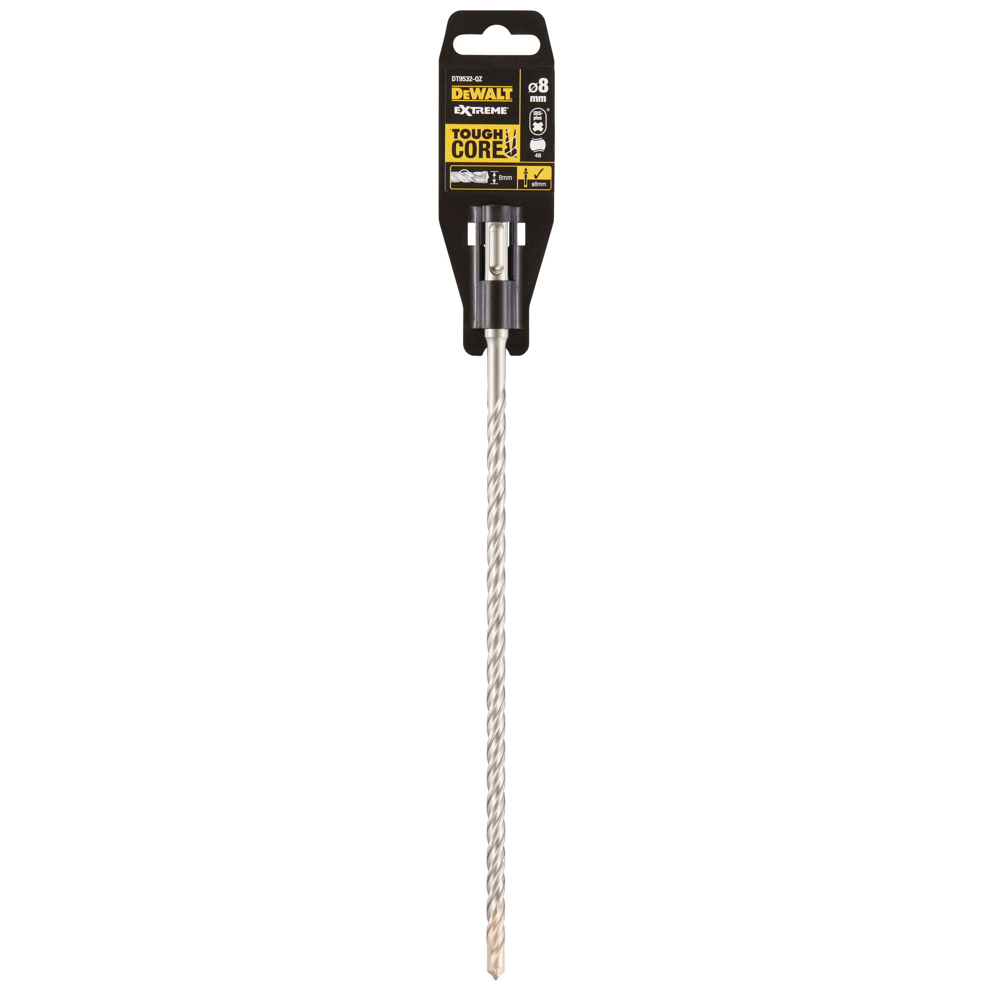 DeWALT DT953 Series SDS Drill Bit for Concrete, 8mm Diameter, 310 mm Overall