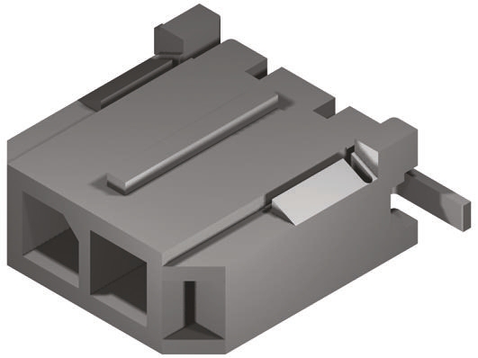 Molex Micro-Fit 3.0 Series Straight Surface PCB Header, 2 Contact(s), 3 mm Pitch, 1 Row, Shrouded