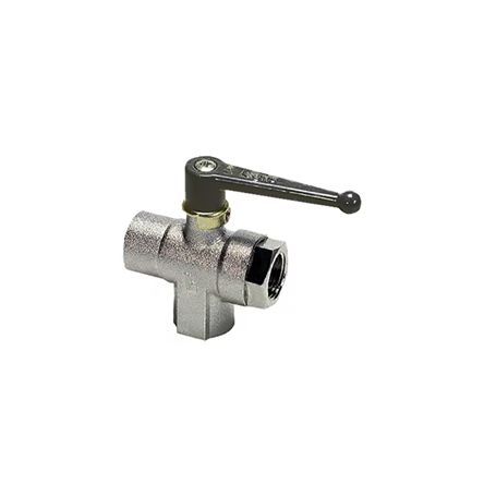 Legris Nickel Plated Brass Ball Valve, Ball Valve, Threaded, BSPP 1/2in