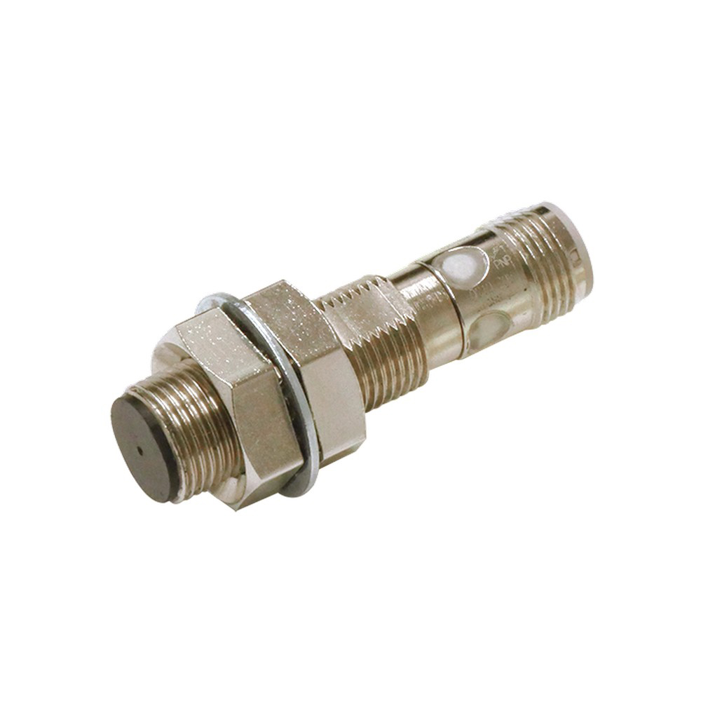 Omron Inductive Threaded Barrel Proximity Sensor, M12, 9 mm Detection, NPN NO, 10 → 30 V dc