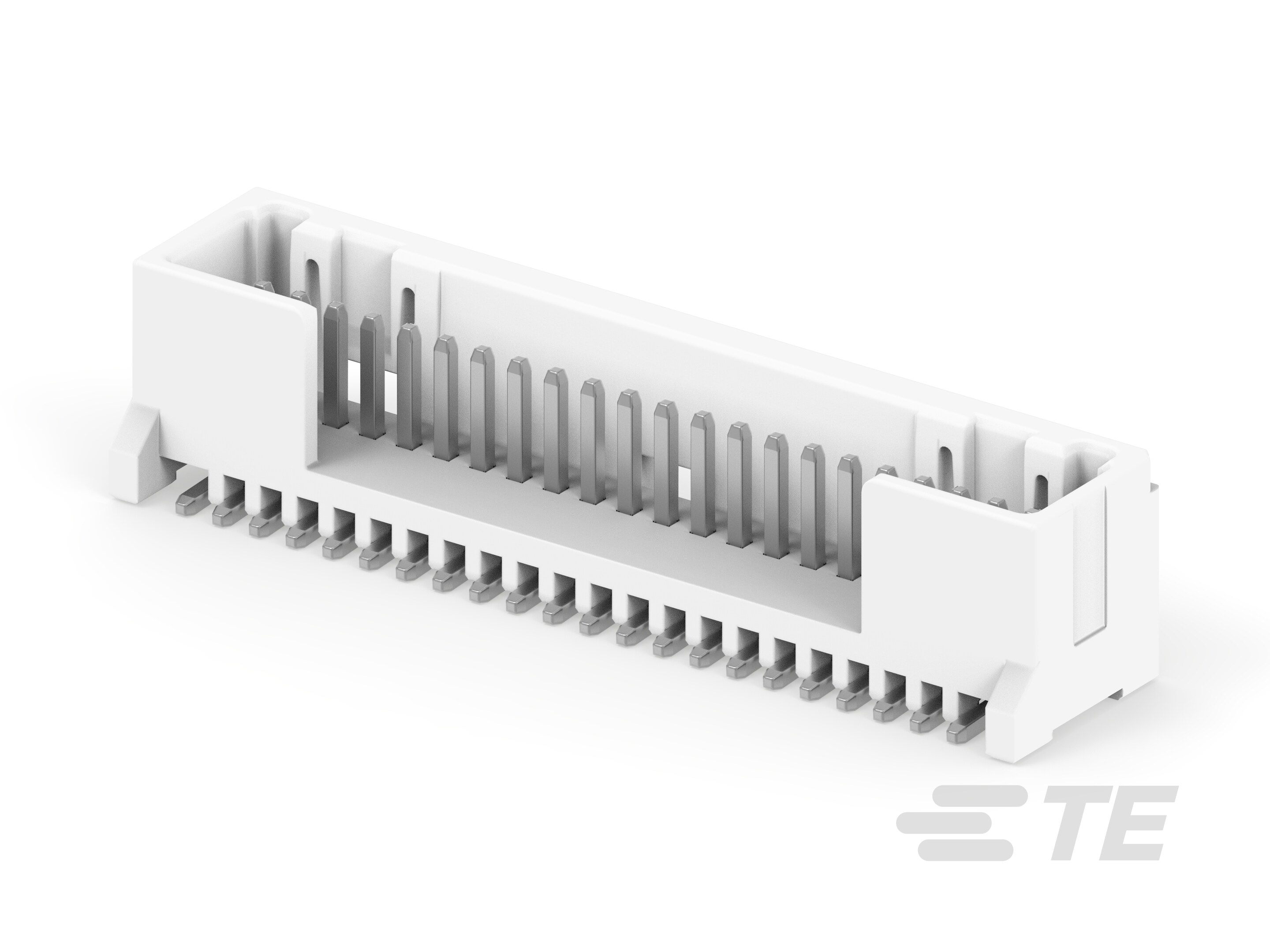 TE Connectivity MICRO CT Series Straight Board PCB Header, 22 Contact(s), 1.2 mm Pitch, 1 Row, Shrouded