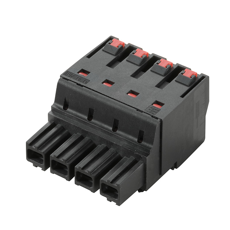 Weidmüller BU/SU 10.16 BUF 10.16IT/02/180 AG BK BX Series PCB Connector, 2-Contact, 10.16 mm Pitch, 1-Row