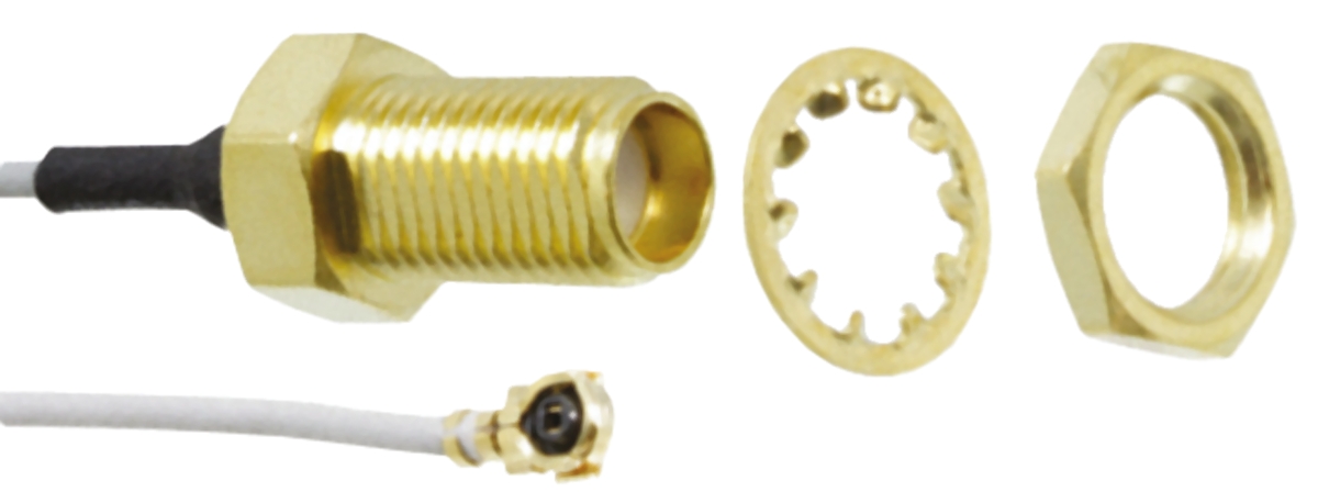 Molex 89761 Series Female SMA to Female MCRF, 100 mm 50 Ω