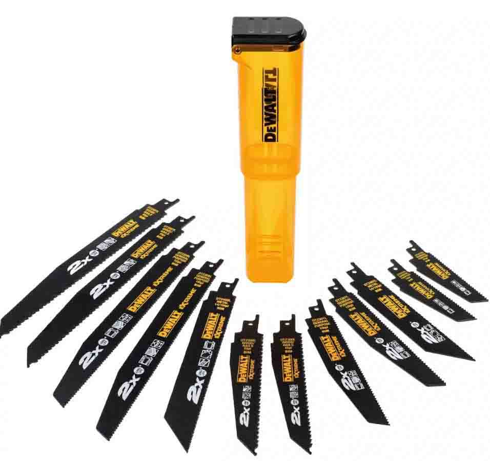 DeWALT 228mm Cutting Length Reciprocating Saw Blade, Pack of 12