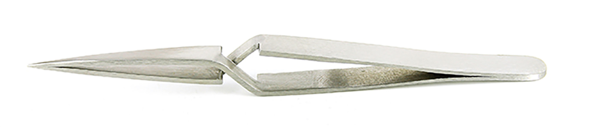 RS PRO 115 mm, Stainless Steel, Tweezers
