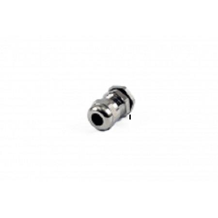 Hammond 1427BCG Series Grey Nickel Plated Brass Cable Gland, PG7 Thread, 3mm min., 4mm max., IP68