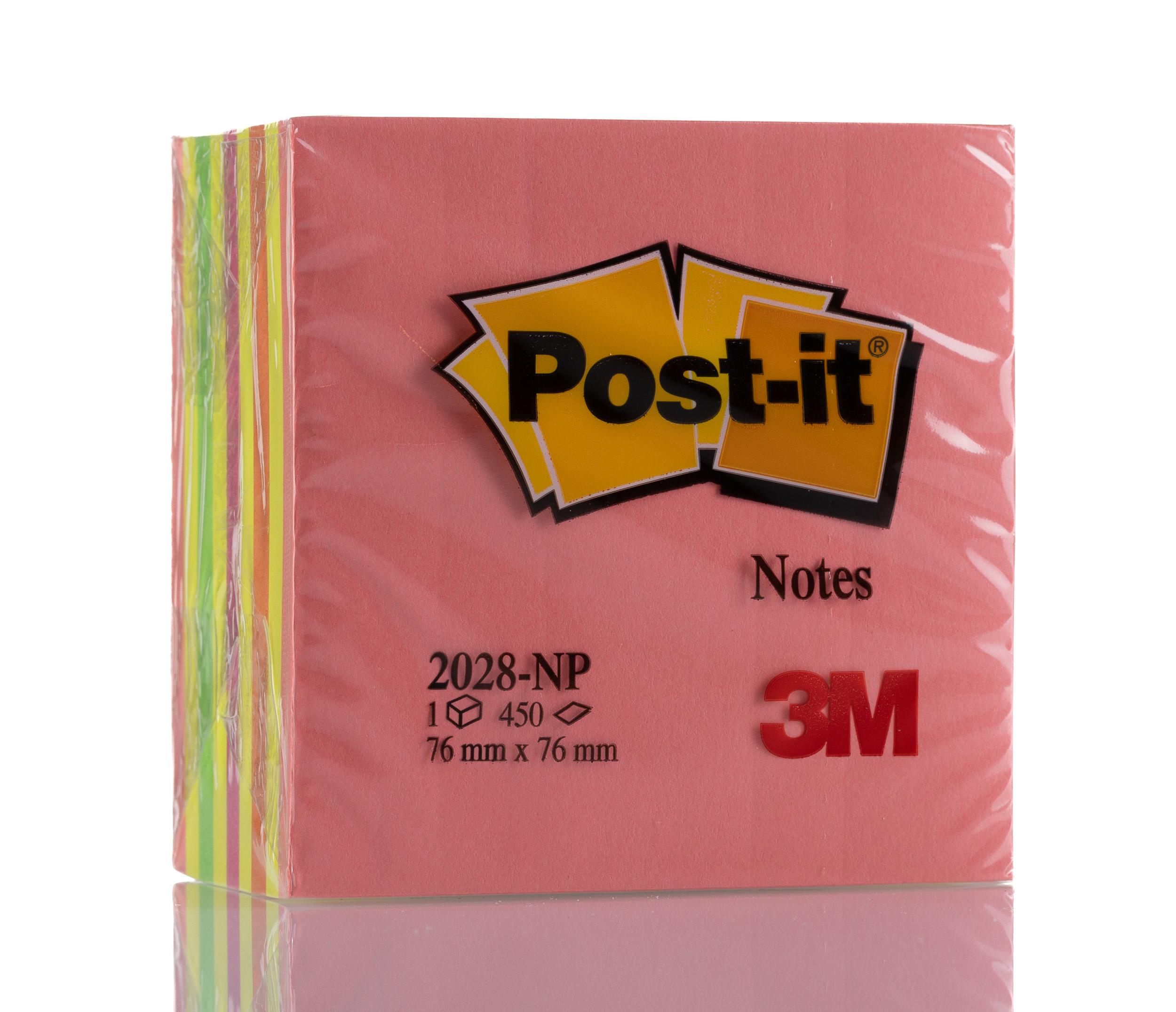Post-It Pink Sticky Note, 76mm x 76mm