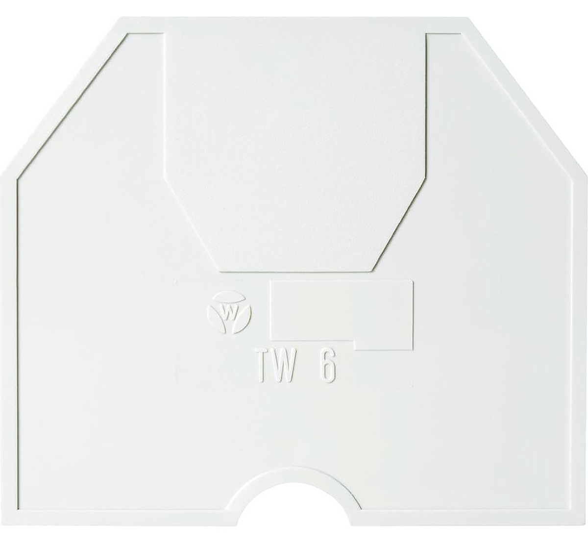 Wieland TW 6 Series Partition Plate for Use with DIN Rail Terminal Blocks Series WK