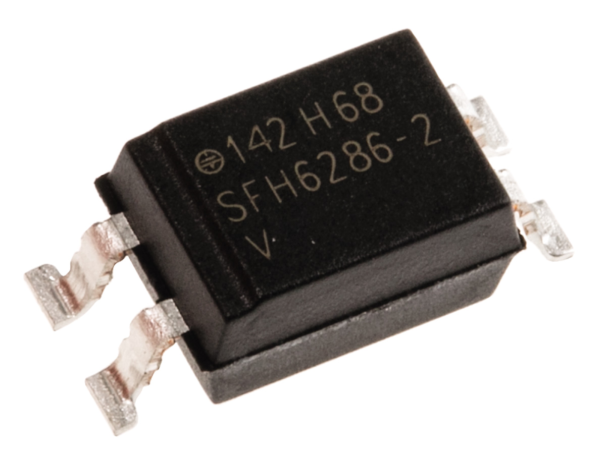 Vishay, SFH 6286-2T AC Input Transistor Output Optocoupler, Surface Mount, 4-Pin SMD