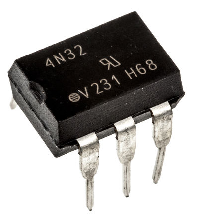 Vishay, 4N32 DC Input Darlington Output Optocoupler, Through Hole, 6-Pin PDIP