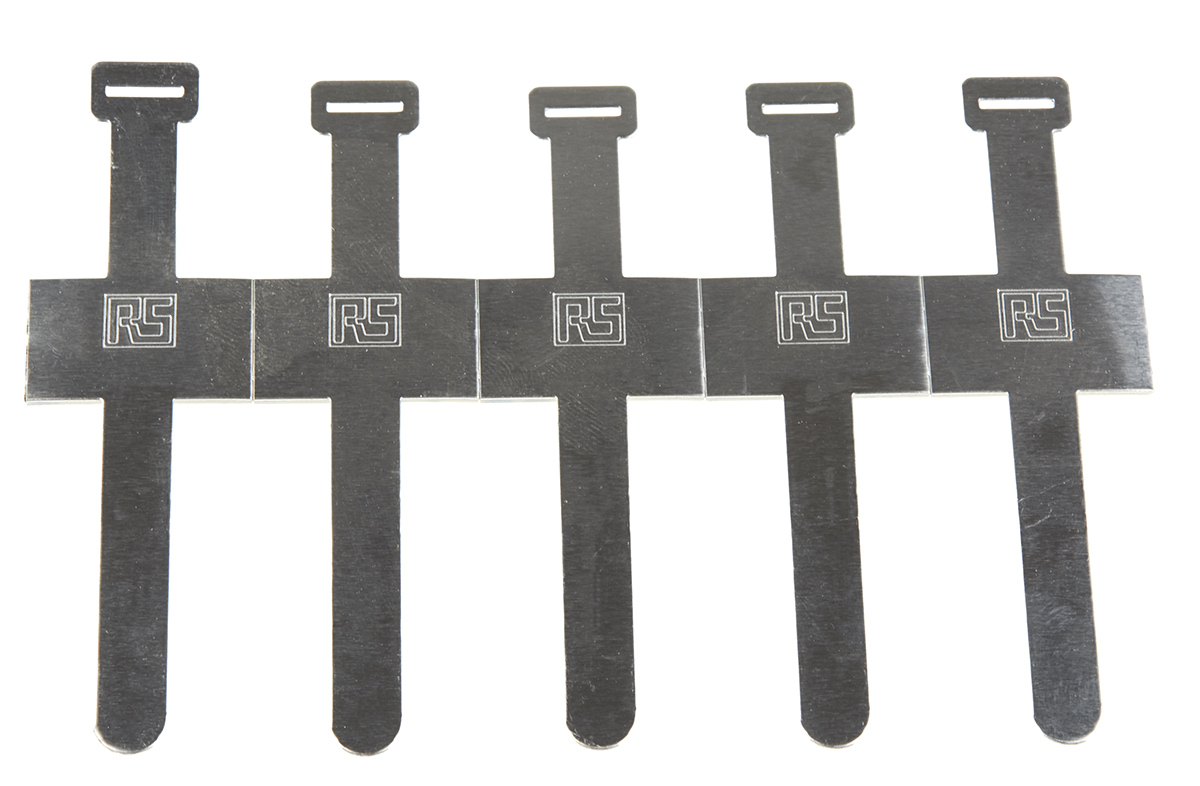RS PRO Natural Aluminium Buckle attachment, 19.3mm Max. Bundle
