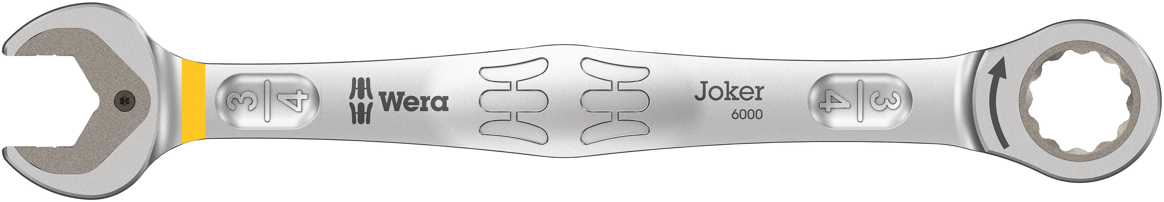 Wera Joker Series Combination Ratchet Spanner, 3/4in, Imperial, Double Ended, 246 mm Overall