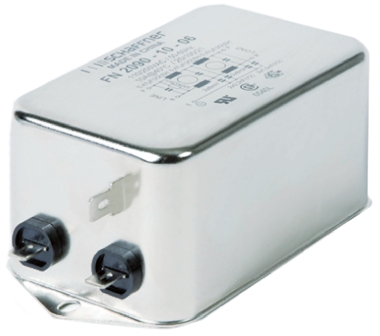 Schaffner, FN2090 10A 250 V ac/dc 0 → 400Hz, Chassis Mount EMI Filter, Fast-On, Single Phase