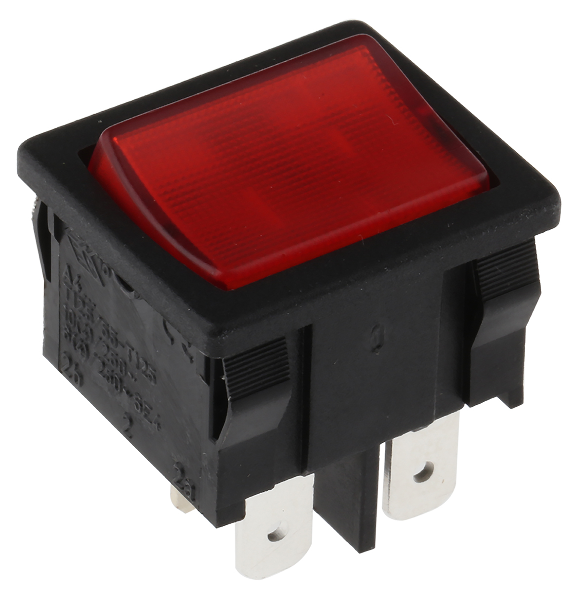 Molveno Illuminated DPST, On-Off Rocker Switch Panel Mount
