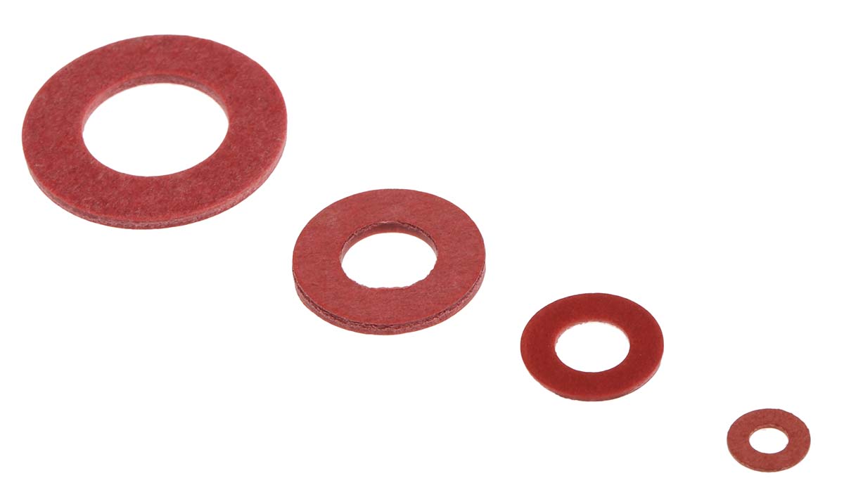 RS PRO 1465 piece Vulcanised Fibre Plain Washer Kit