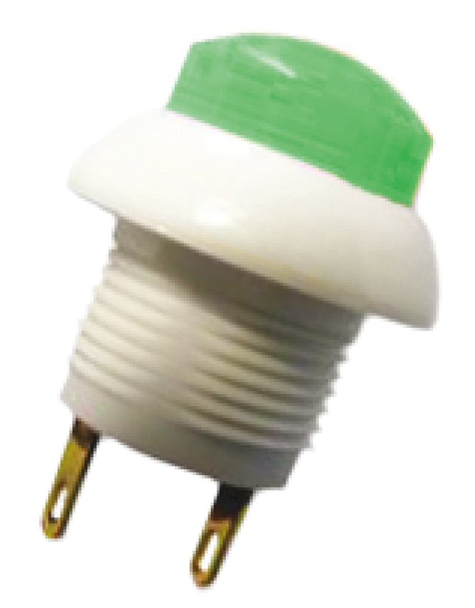 Otto Push Button Switch, Momentary, Panel Mount, 12mm Cutout, DPDT, 28V dc, IP64