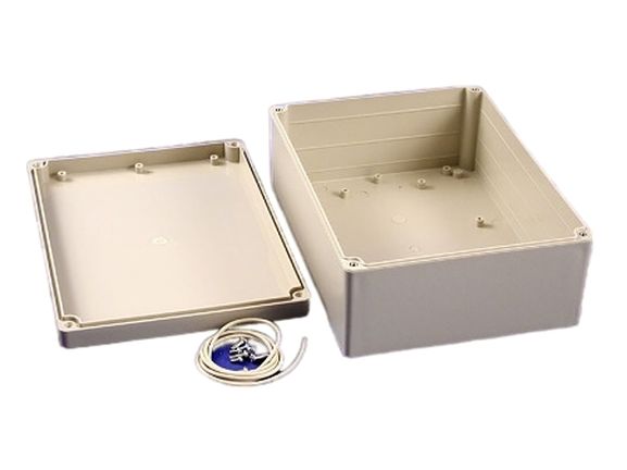 Hammond RP Series Light Grey ABS General Purpose Enclosure, IP65, Light Grey Lid, 220 x 165 x 85mm