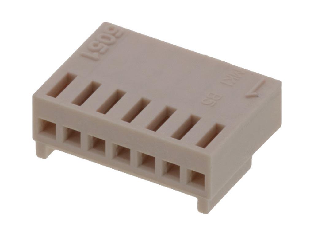 Molex Receptacle Crimp Connector Housing, 2.5mm Pitch, 7 Way, 1 Row
