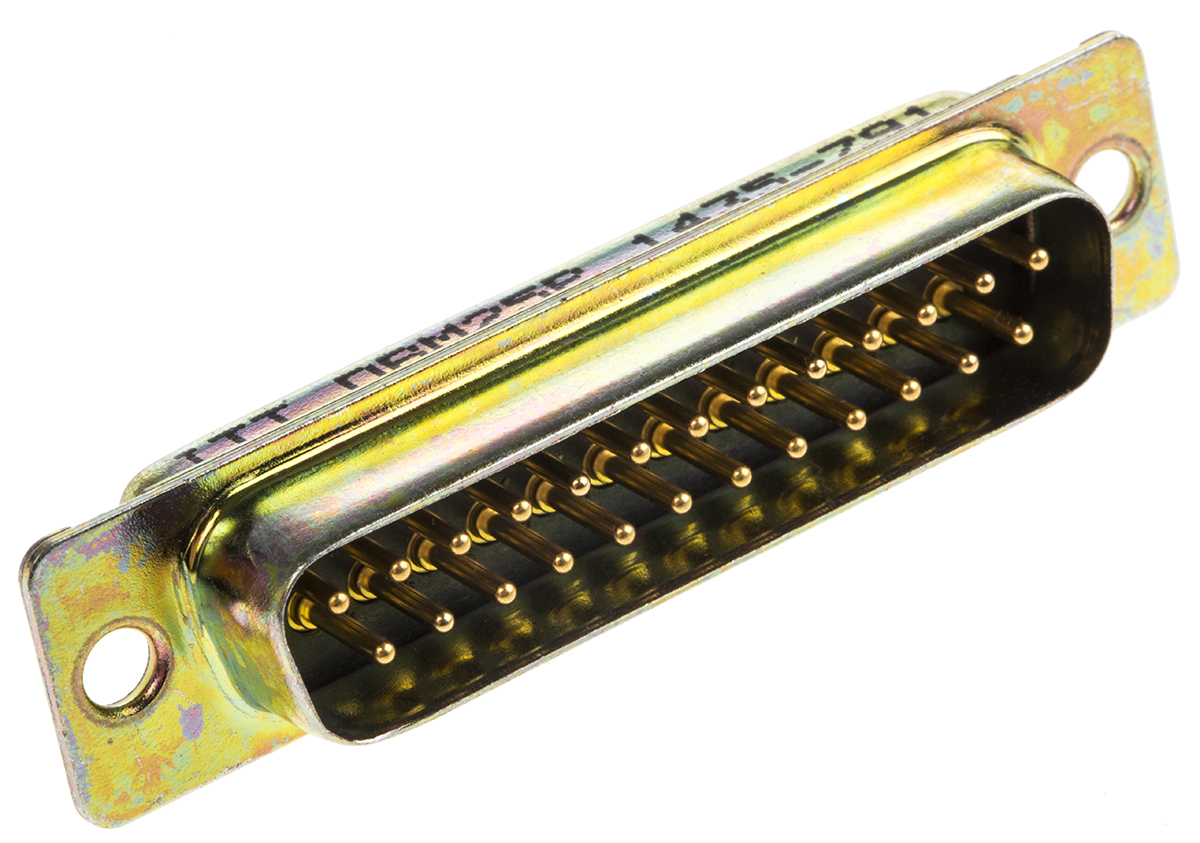 ITT Cannon D*M 25 Way Panel Mount D-sub Connector Plug