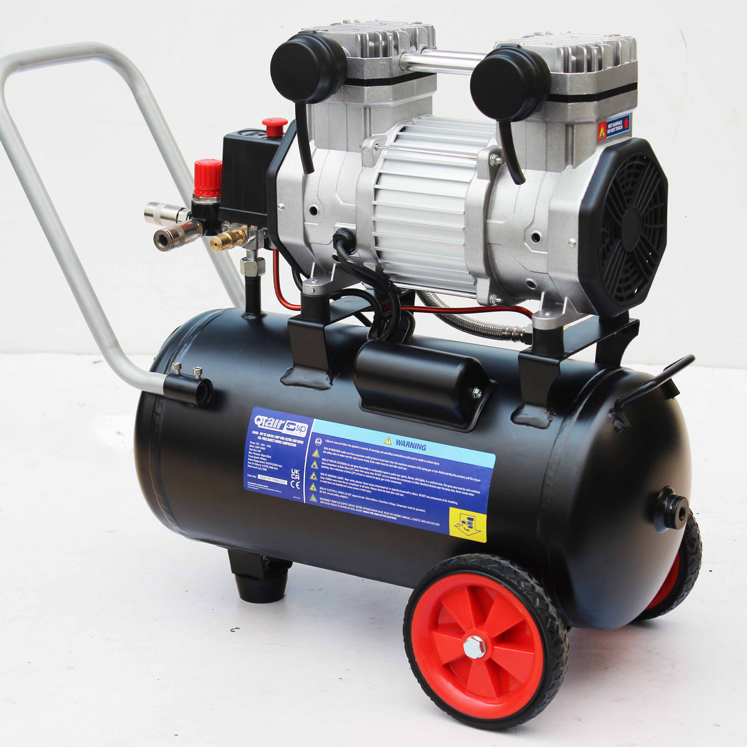 SIP 1.5HP 24L Air Compressor, 8bar, 27.5kg