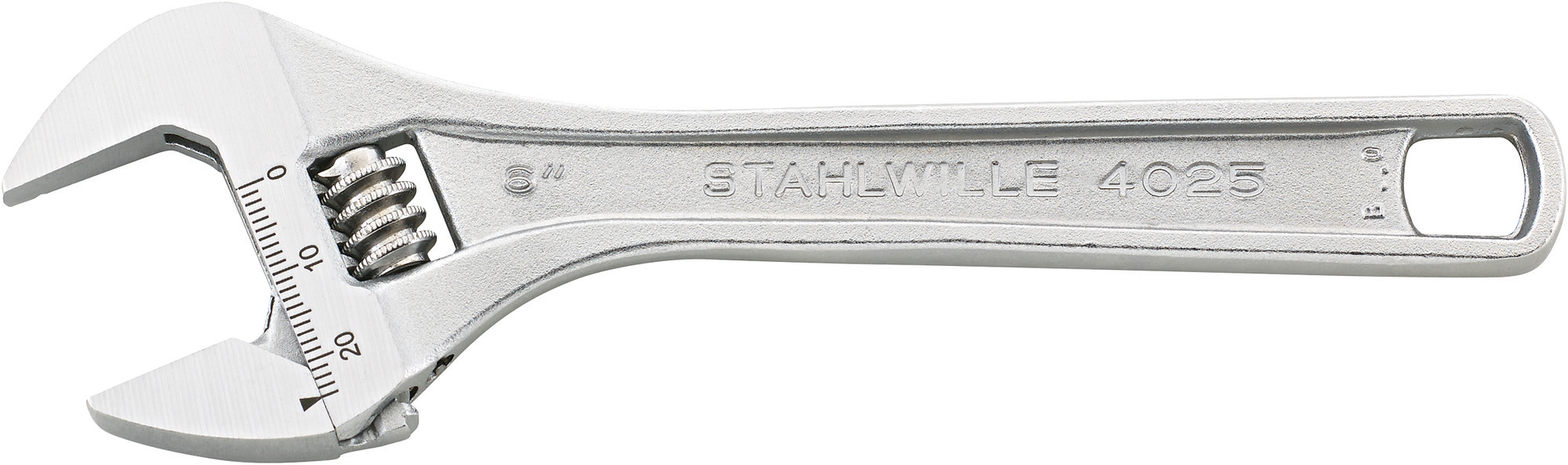 STAHLWILLE Adjustable Spanner, 386 mm Overall, 44mm Jaw Capacity, Straight Handle