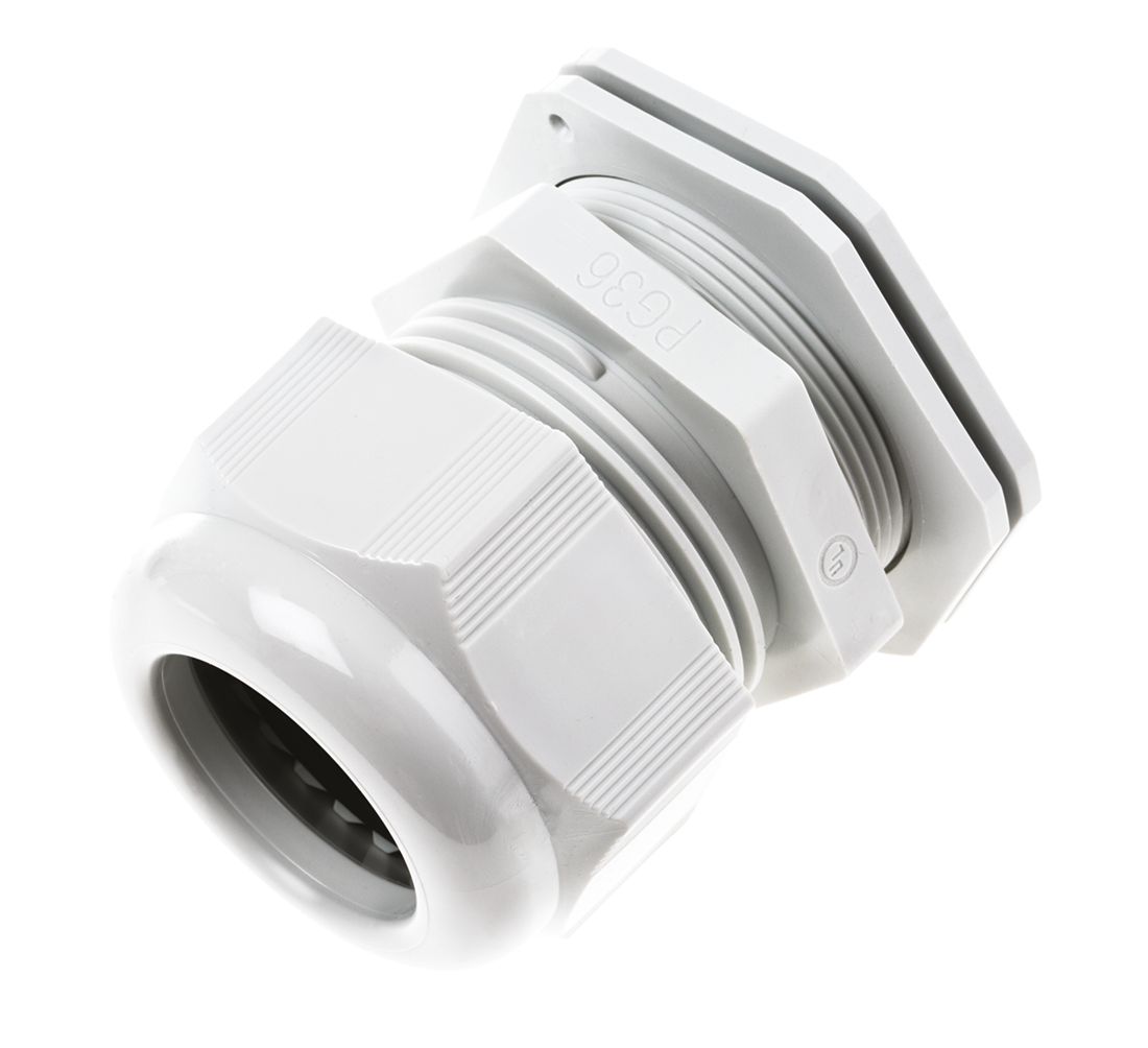 SIB SIB-TEC Series Grey PA 6 Cable Gland, PG29 Thread, 14mm min., 25mm max., IP68