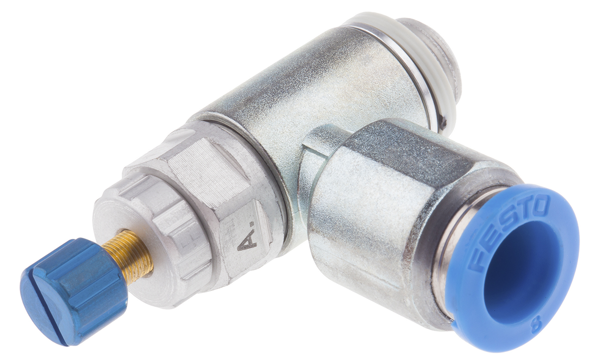 Festo GRLA Series Tube Exhaust Valve, 8mm Tube Inlet Port x G 1/8 Outlet Port, 534337