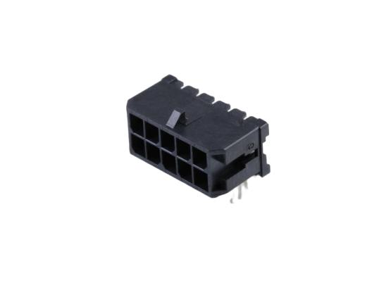 Molex 43045 Series Right Angle Surface Mount PCB Header, 10 Contact(s), 3 mm Pitch, 2 Row, Shrouded