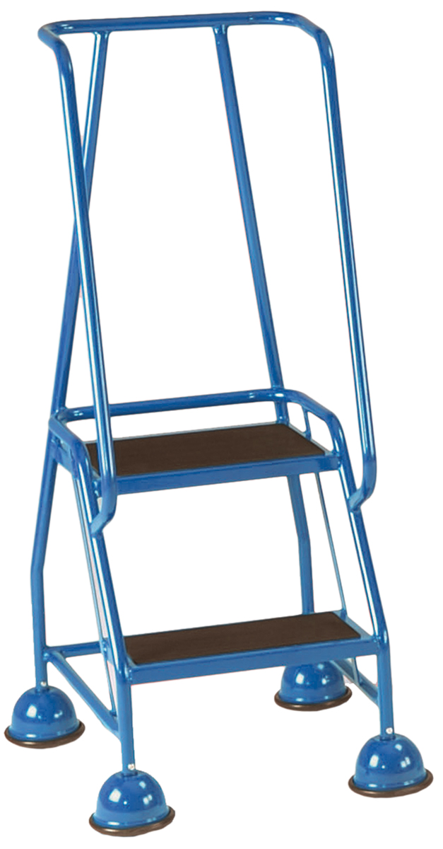 RS PRO 2 Tread Steel Steps 0.508m Platform Height, Blue
