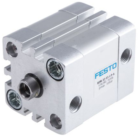 Festo Pneumatic Cylinder - 572683 50 mm Bore, 15 mm ADN Series, Double Acting Acting
