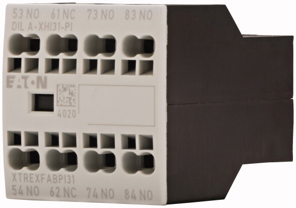 Eaton Auxiliary Contact, 4 Contact, 1 NC, 3 NO, Front Fixing