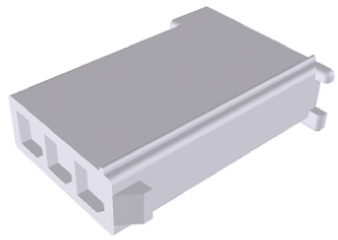 TE Connectivity, Mini-Universal MATE-N-LOK Female Connector Housing, 4.2mm Pitch, 3 Way, 1 Row