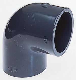 Georg Fischer Plastic Pipe Fitting, 90° Elbow, 63mm