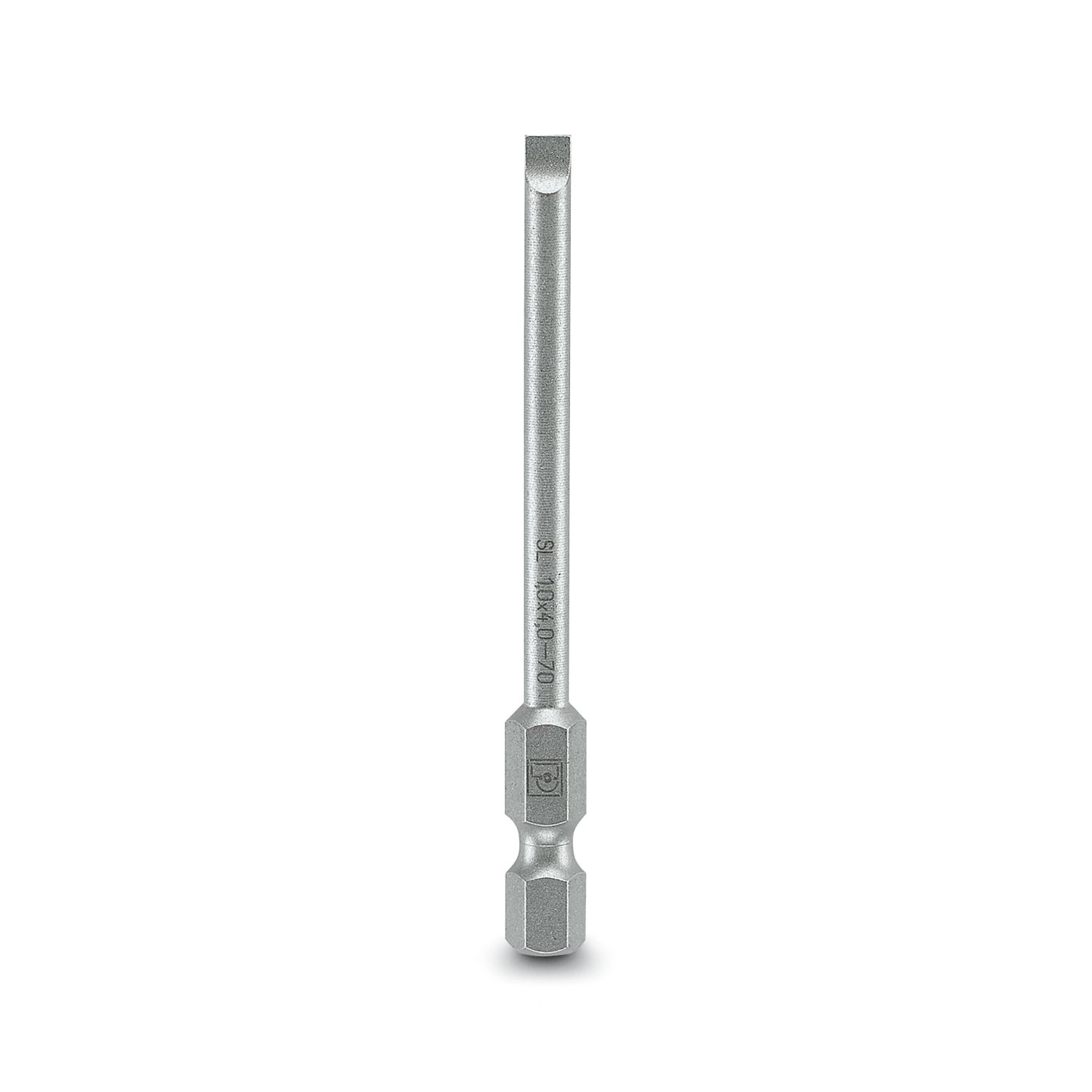 Phoenix Contact Slotted Driver Bit, 1 x 4 x 70 mm Tip, 1/4 in Drive, Phillips Drive, 70 mm Overall