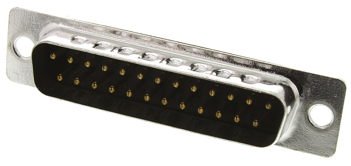 ITT Cannon ZD* 25 Way Panel Mount D-sub Connector Plug, 2.77mm Pitch