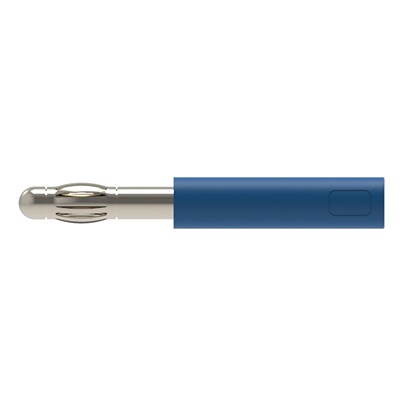 Schutzinger Blue, Male to Female Test Connector Adapter With Metal contacts and Nickel Plated - Socket Size: 4mm