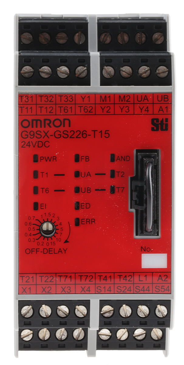 Omron G9SX-GS Safety Relay 24V dc, Dual-Channel