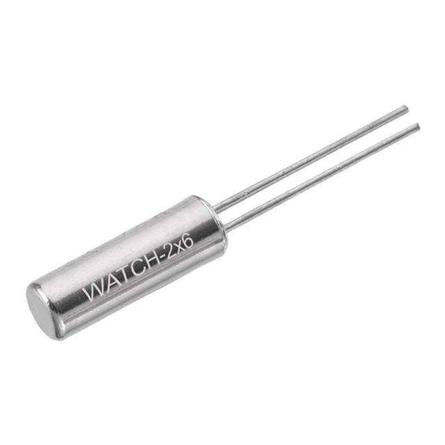 Wurth Elektronik 32.768kHz Crystal Cylinder 2-Pin 3 x 8mm