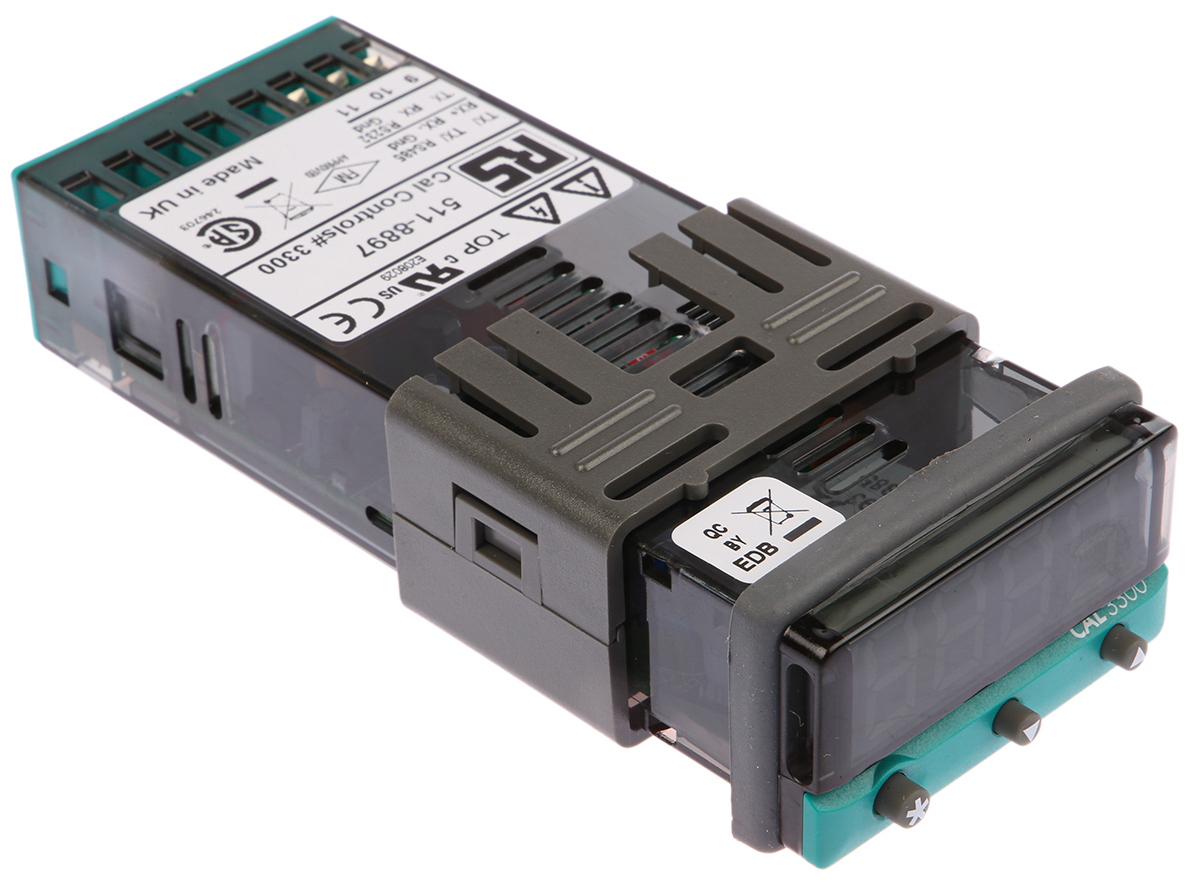 CAL 3300 PID Temperature Controller, 2 Output Relay, SSD, 12 → 24 V ac/dc Supply Voltage