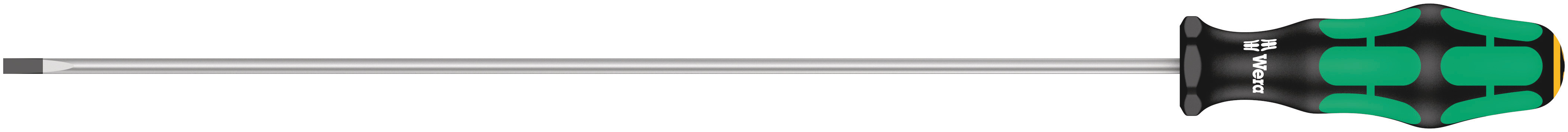 Wera Slotted  Screwdriver, 4 mm Tip, 300 mm Blade, 398 mm Overall